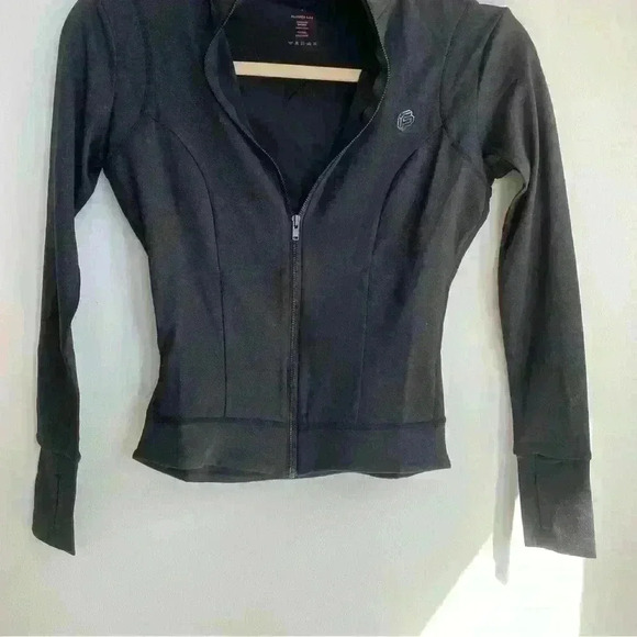 NEW Flipped Lab Long Sleeve Activewear Sparkling Black 3D Quarter Zip Size S - Picture 6 of 8